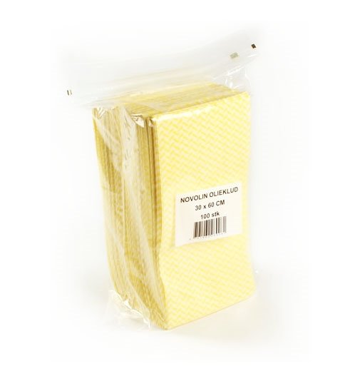 Novolin olieklud gul, 30 x 60 cm, 100 stk