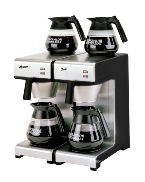 Kaffemaskine Bonamat Mondo Twin inkl. 4 kander manuel vand 400V 4000W