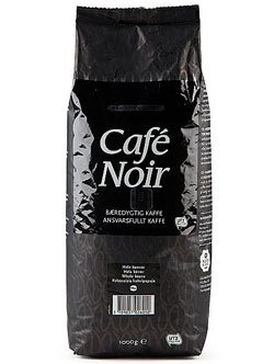 Kaffe, Caf Noir, hele bnner, 8 x 1kg
