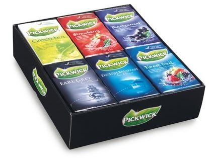 Pickwick assorteret frugt og sort te top 6 x 20 brev/krt 