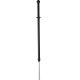 Vikan Glope Teleskopskaft Alu/Sort coated 90-160 cm