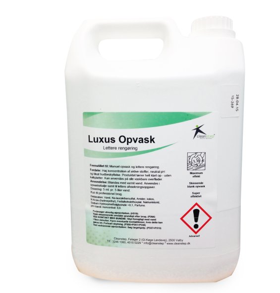 Cleanstep Lux. Opvask, 5 liter
