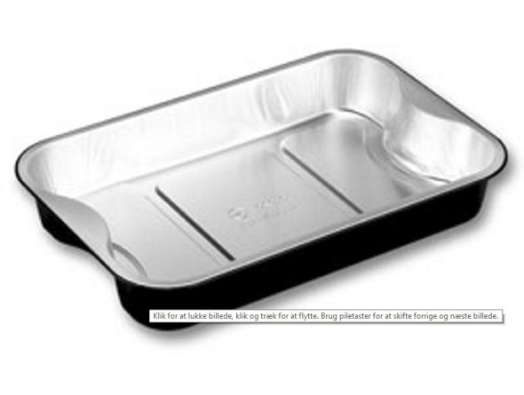 Foliebakke sort/alu 1920ml 293x193x45mm 400stk/ka