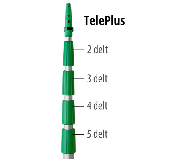 Unger Teleplus teleskaft 5-delt, 6,20 meter